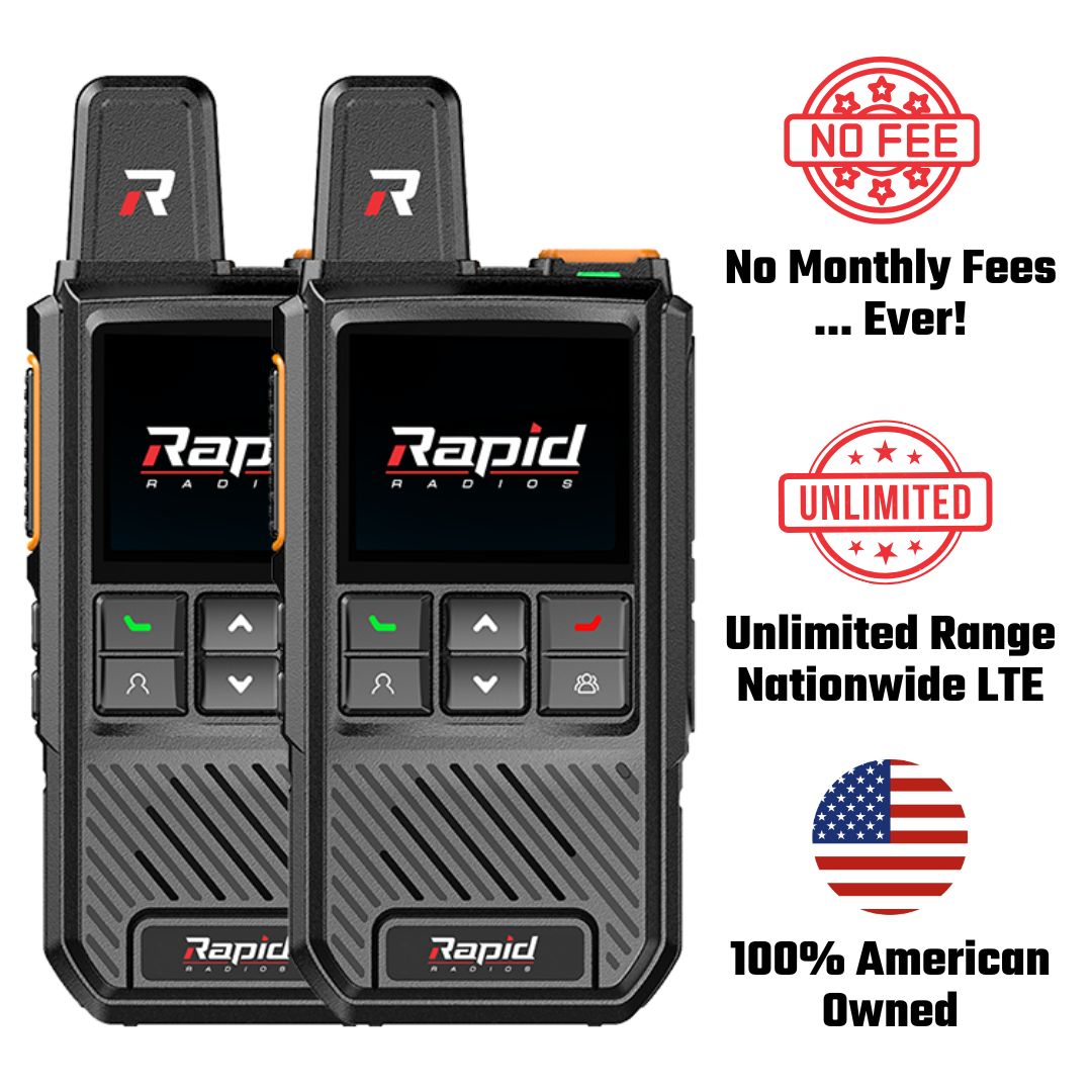 Rapid Radios Nationwide PTT Walkie-Talkie