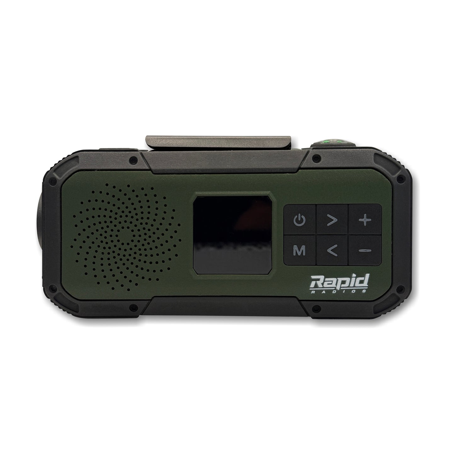 Emergency Dynamo Crank Radio – Solar + USB Power Bank, NOAA Weather, AM/FM, Bluetooth Speaker, Flashlight, SOS & Belt Clip