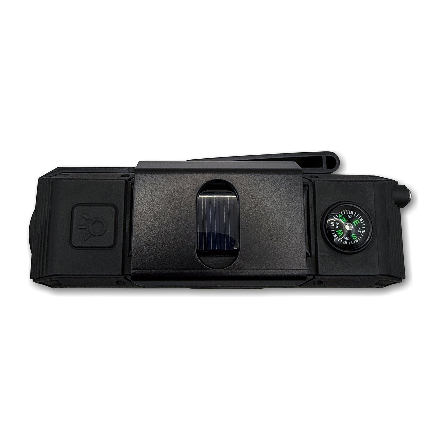 Emergency Dynamo Crank Radio – Solar + USB Power Bank, NOAA Weather, AM/FM, Bluetooth Speaker, Flashlight, SOS & Belt Clip