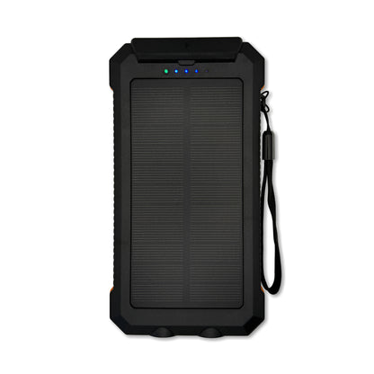 20000mAh Solar Power Bank – USB & USB-C Charging, 2W Solar Panel, Fast Output