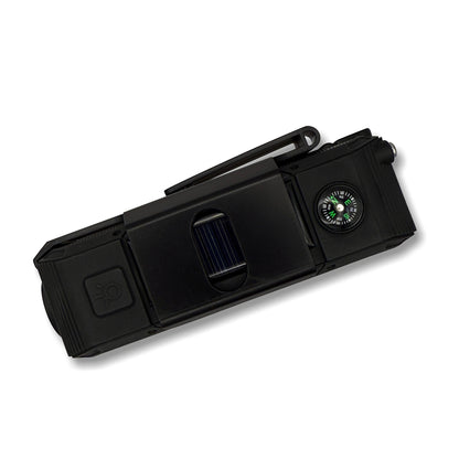 Emergency Dynamo Crank Radio – Solar + USB Power Bank, NOAA Weather, AM/FM, Bluetooth Speaker, Flashlight, SOS & Belt Clip