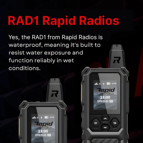 Rapid Radios RAD1 – Waterproof Rugged LTE + Wi-Fi Walkie-Talkie