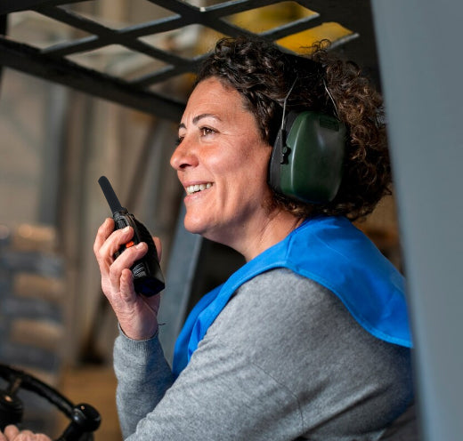 Business crew using Rapid Radios